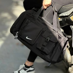 ساک ورزشی نایکی کوله پشتی شو، جا کفشی دار و جلو جیب دار کد 332