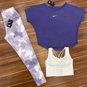 ست ورزشی لگ و کراپ و نیمتنه کد 3653